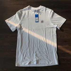 Adidas Trefoil Essentials White Tee Sz M NWT